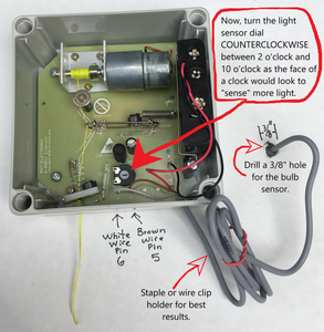 Outside Light Sensors-(For Inside Installation Part AS) - Cheeper Keeper